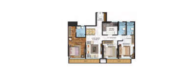 Western Heights, 3 BHK-1105 Sq.ft