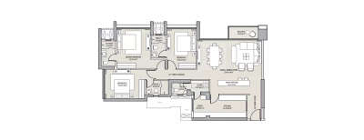 Oberoi Enigma, 3 BHK-1415 Sq.ft
