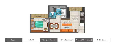 Arihant Catalina, 1 BHK-null Sq.ft