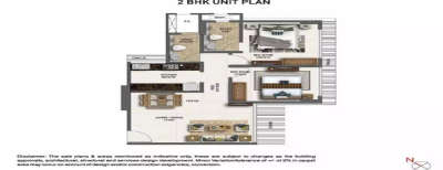 Ruparel Zion, 2 BHK-751 Sq.ft