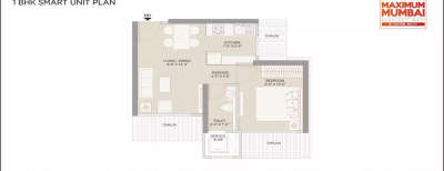 Ruparel Maximum Mumbai, 1 BHK-322 Sq.ft