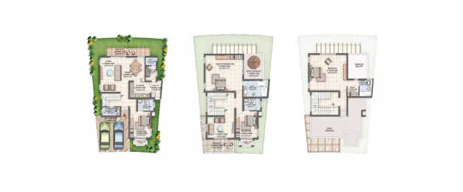 Prestige Silver Oak Whitefield - Floor plan 4 BHK 3606 Sq.ft