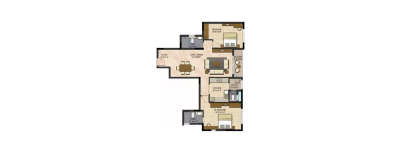 Prestige Botanique, 2 BHK-1003 Sq.ft