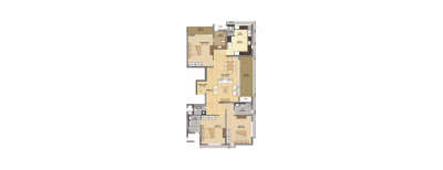 Prestige Spencer Heights, 3 BHK-1539 Sq.ft