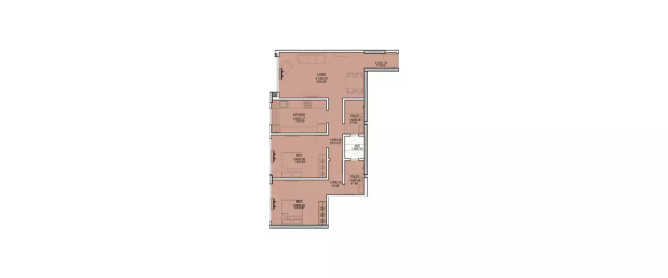 Ajmera Eden Ghatkopar - Floor plan 2 BHK 801 Sq.ft