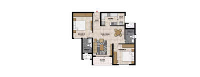 Prestige D Villa, 2 BHK-1154 Sq.ft