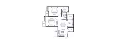 Dream Divine, 2 BHK-702 Sq.ft