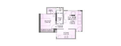 Haware Altura, 1 BHK-400 Sq.ft