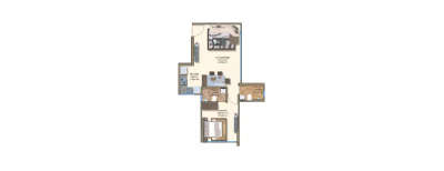 Kanakia Rainforest, 1 BHK-441 Sq.ft