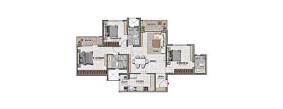 Prestige Elm Park, 3 BHK-1800 Sq.ft