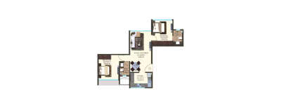 Kanakia Hollywood, 2 BHK-621 Sq.ft