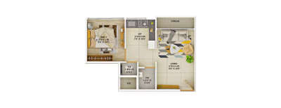 Om Regency, 1 BHK-256 Sq.ft