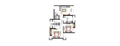 Pride Palm, 2 BHK-691 Sq.ft