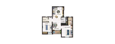 The Ace, 2 BHK-601 Sq.ft