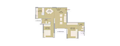 Ruparel Ariana, 2 BHK-770 Sq.ft