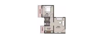Prakriti Sparsh, 1 BHK-358 Sq.ft