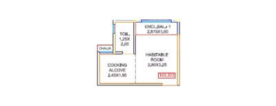 Qualcon Palms, 1 RK-210 Sq.ft