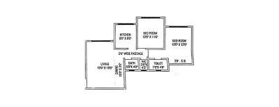 Unique Poonam Estate, 2 BHK-1155 Sq.ft