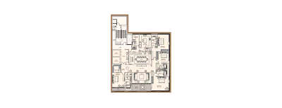 Carmichael Residences, 4 BHK-3080 Sq.ft
