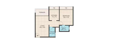 Neelkanth Alpine, 1 BHK-330 Sq.ft
