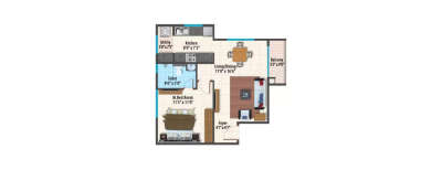 Peninsula Paramount, 1 BHK-743 Sq.ft