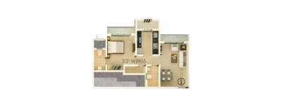 Unique Signature, 1 BHK-396 Sq.ft