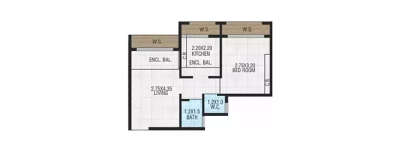 Diva Antilia, 1 BHK-305 Sq.ft
