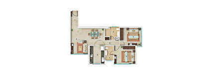 Dynamix Divum, 2 BHK-757 Sq.ft