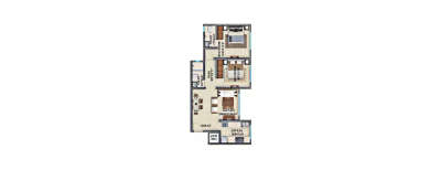 Marigold Miraaya, 2 BHK-612 Sq.ft