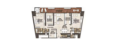 Lokhandwala Minerva, 3.5 BHK-2058 Sq.ft