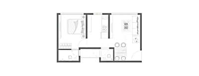 The Baya Junction, 1 BHK-380 Sq.ft
