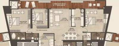 Shapoorji Minerva, 3.5 BHK-2058 Sq.ft
