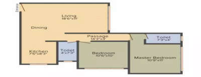 Acme Stadium View, 2 BHK-668 Sq.ft