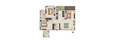 Dynamix Astrum, 2 BHK-799 Sq.ft