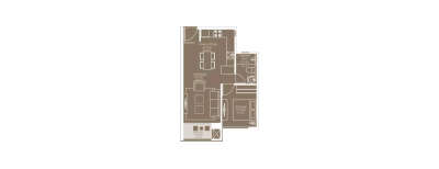 Hiranandani Queensgate, 1 BHK-402 Sq.ft