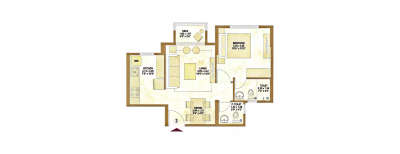 Hiranandani Wood Spring, 1 BHK-445 Sq.ft