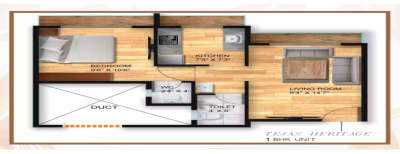 Tejas Sapphire, 1 BHK-252 Sq.ft