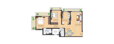Neminath Avenue, 2 BHK-1125 Sq.ft