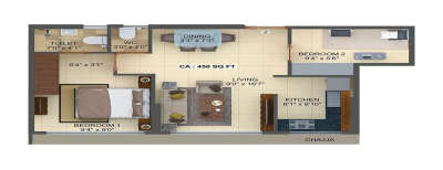 Sumer Prime, 2 BHK-450 Sq.ft