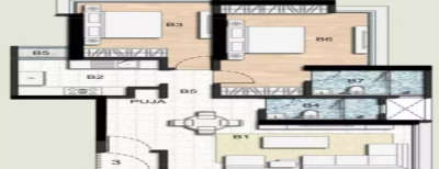 Ahuja Lamor, 2 BHK-915 Sq.ft