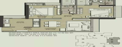 Ahuja Link Park, 2 BHK-644 Sq.ft