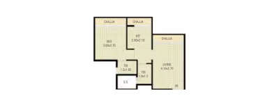 Bhagwati Bellavista II, 1 BHK-336 Sq.ft