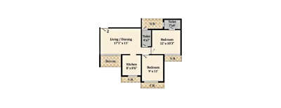 Bhagwati Eleganza, 2 BHK-463 Sq.ft