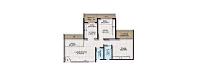 Bhagwati Greens 3, 2 BHK-1080 Sq.ft