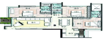 Ahuja Altus Towers, 3 BHK-1550 Sq.ft