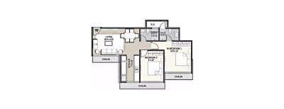 Tricity Eros, 2 BHK-732 Sq.ft