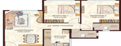 Sandu Sanskar, 2 BHK-663 Sq.ft
