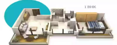 Sai Satyam Homes, 1 BHK-413 Sq.ft