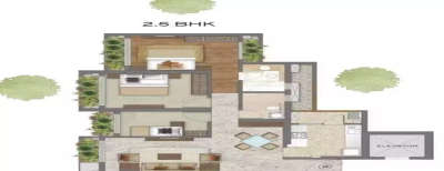 Neelkanth Woods Olivia, 2.5 BHK-980 Sq.ft