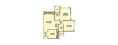 Ekta Tripolis Phase II, 2 BHK-775 Sq.ft